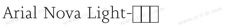 Arial Nova Light字体转换